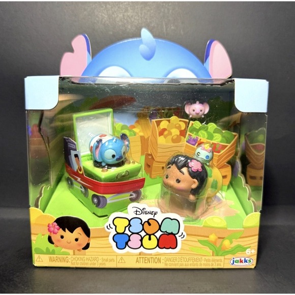 Disney Other - 2024 JAKKS DISNEY TSUM TSUM LILO‎ & STITCH STORY MOMENT PLAYSET